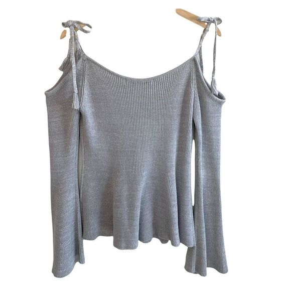 Cupcakes and Cashmere Keryn Cold Shoulder Sweater - Picture 7 of 9